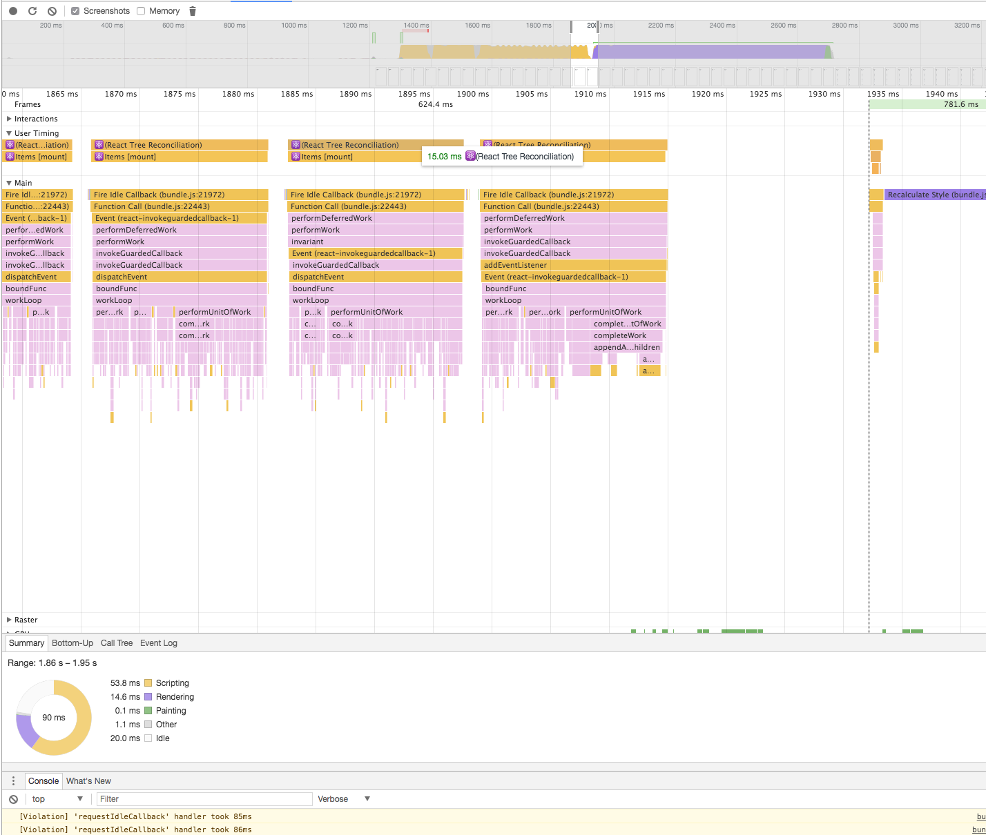 ReactDOM Fiber Async